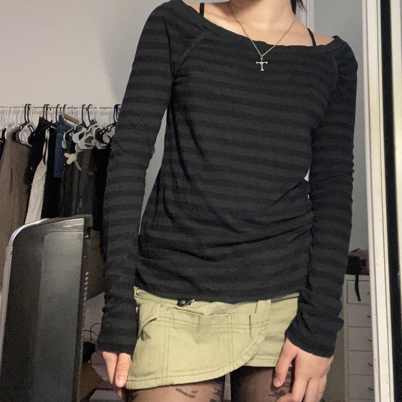 Casual Chic Printed Long-sleeve Top European And American Style