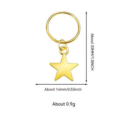 XINGX Lightning Shell Hair Ring with Small Pendant