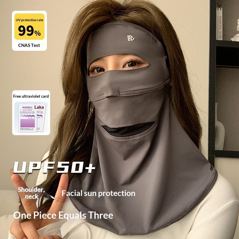 Summer Ice Silk Sun-Protective Face Mask For Women