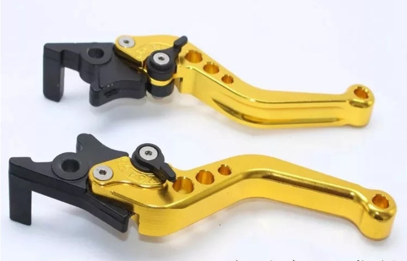 Adjustable Motorcycle Brake & Clutch Levers – CNC Aluminum Handlebar Levers (Pair)