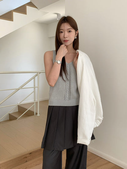Outerwear Base-layer Slip Knit Vest