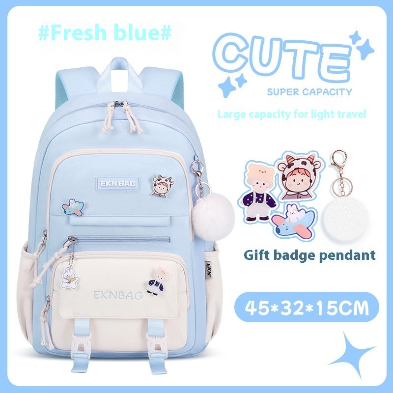 Student Children Schoolbag Girls Waterproof Backpack