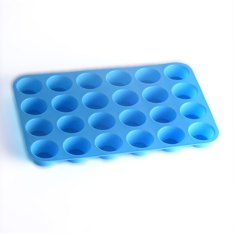 24 holes with round silicone cake mold