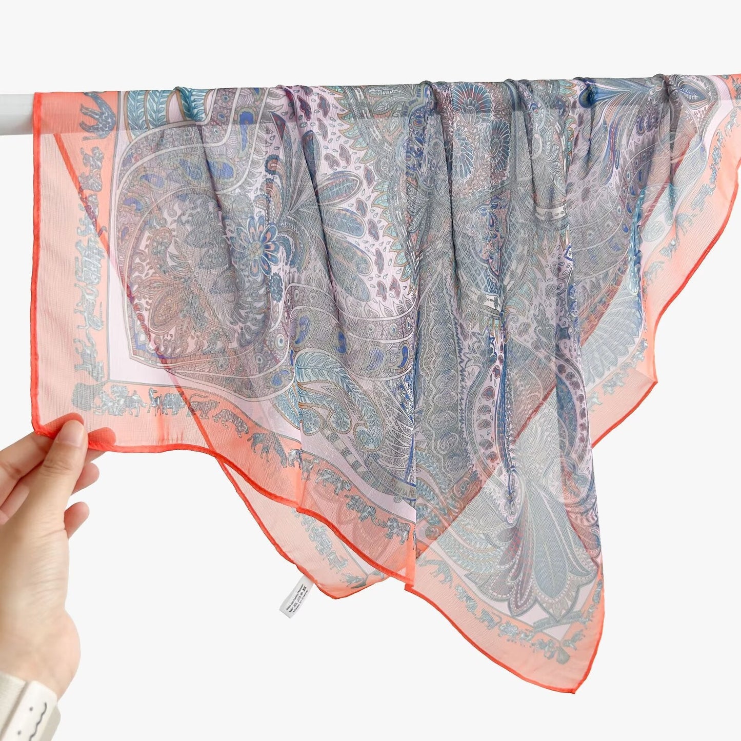 New Breathable Versatile Silk Chiffon Scarf For Women, Also Usable As A Shawl