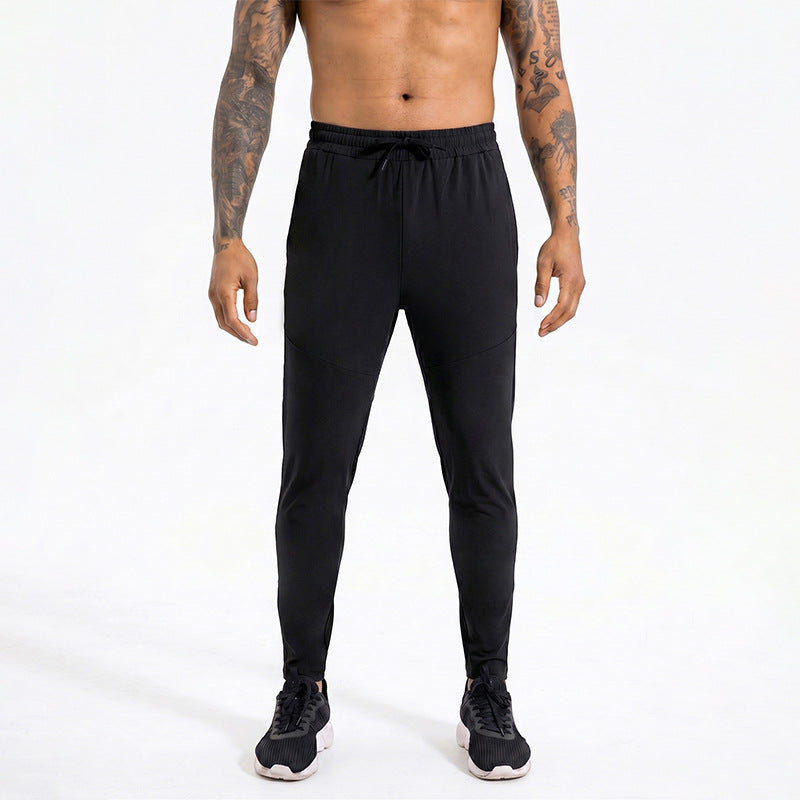 Mens Loose-Fit Quick-Drying Sports Pants With Side Pockets