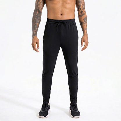 Mens Loose-Fit Quick-Drying Sports Pants With Side Pockets