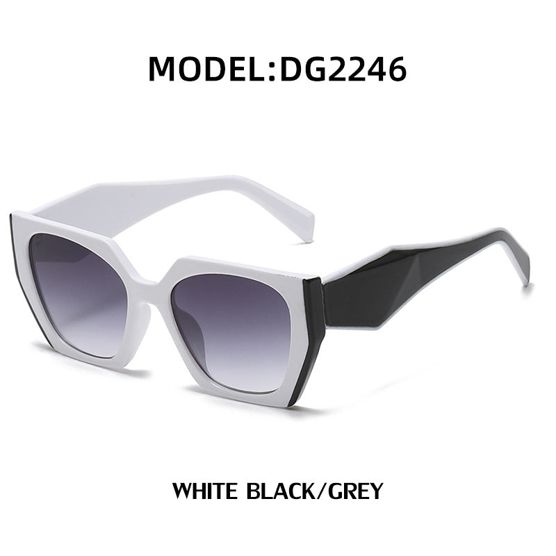 2026 New Fashion Cat-Eye Wide-Tempered Sunglasses For Women, High-End Style, Full-Frame Sunglasses, Same Style As Big-Name Brands