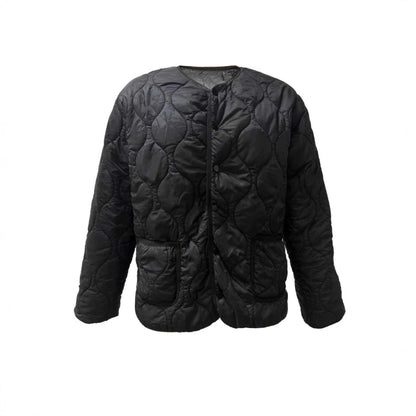 Womens Casual Solid-Color Cotton Jacket With Buttons