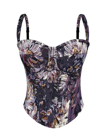 Cross-border New Sexy Strapless Top Sling Inner Lace Outer Wear Pad Retro Court Style Fishbone Bra