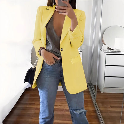 New Stylish Casual Slim-fit Lapel Blazer For Women