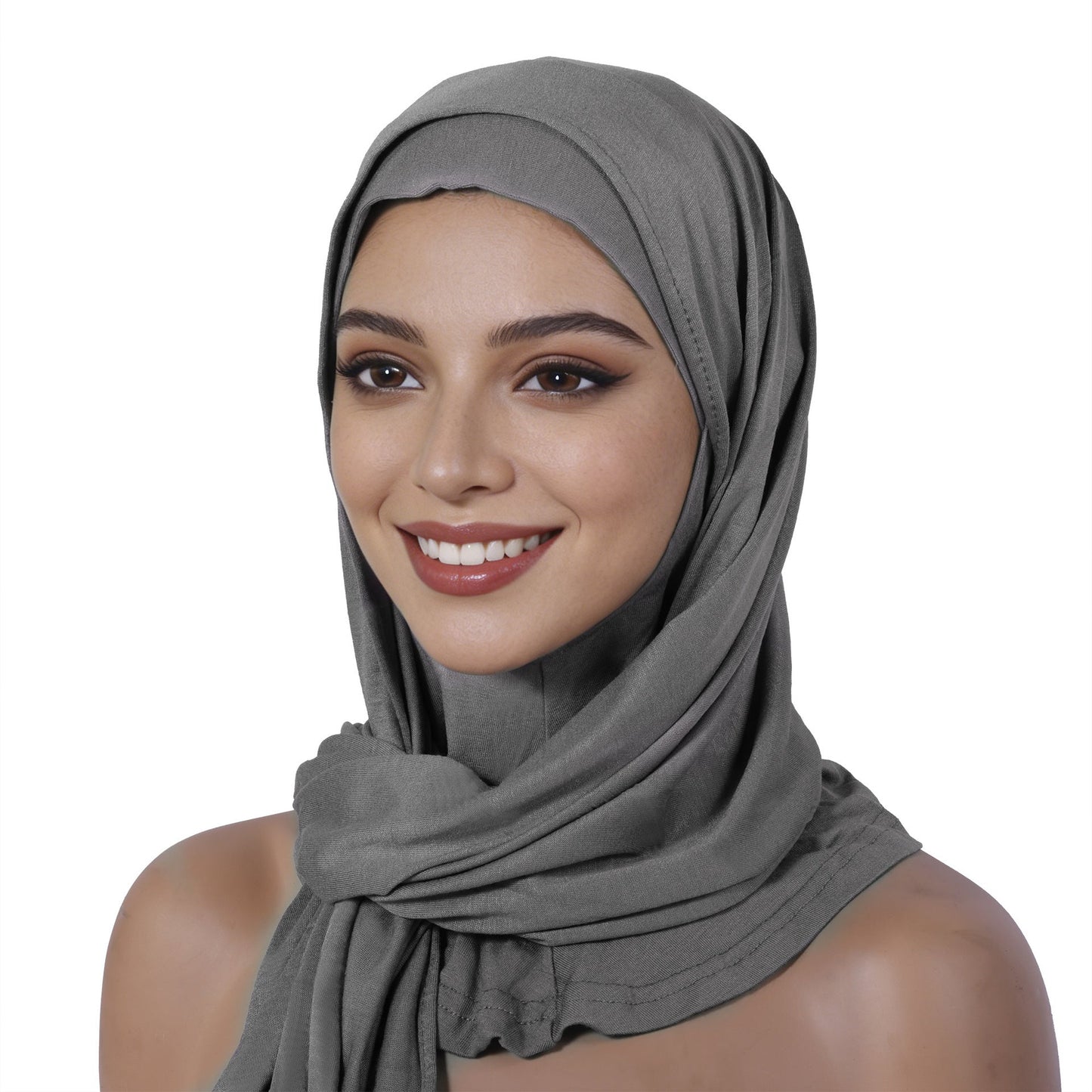 Modal Multi-color Breathable Neck Warmer Highly Elastic Base-layer Hooded Long Scarf Set