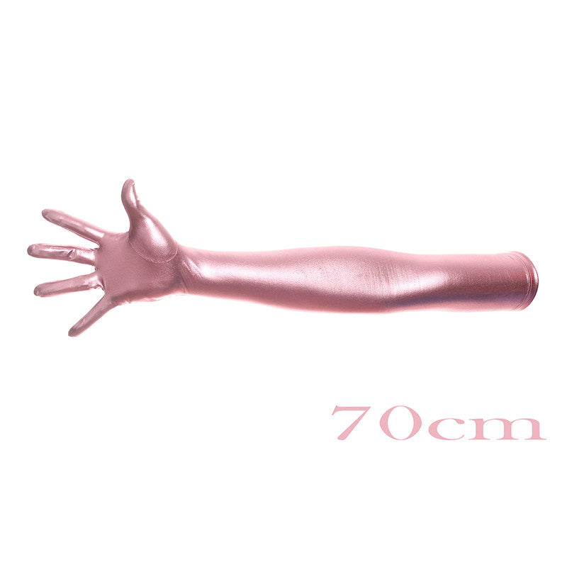 High-gloss Gold Foil Stamping And Elbow-length Costume Gloves