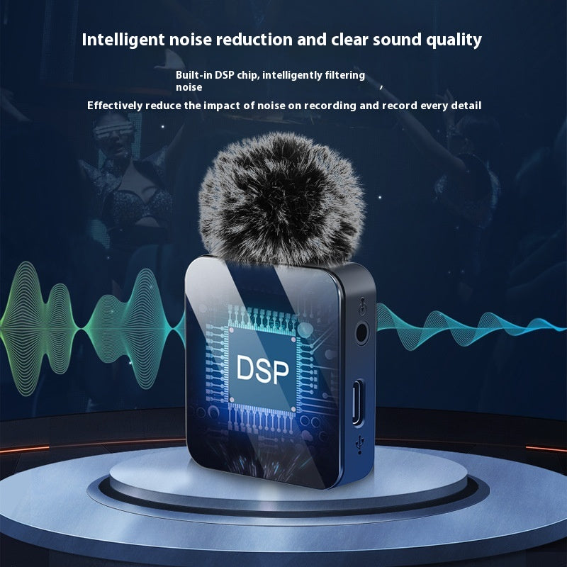 Wireless Neckline Clip Microphone Mouthpiece Outdoor