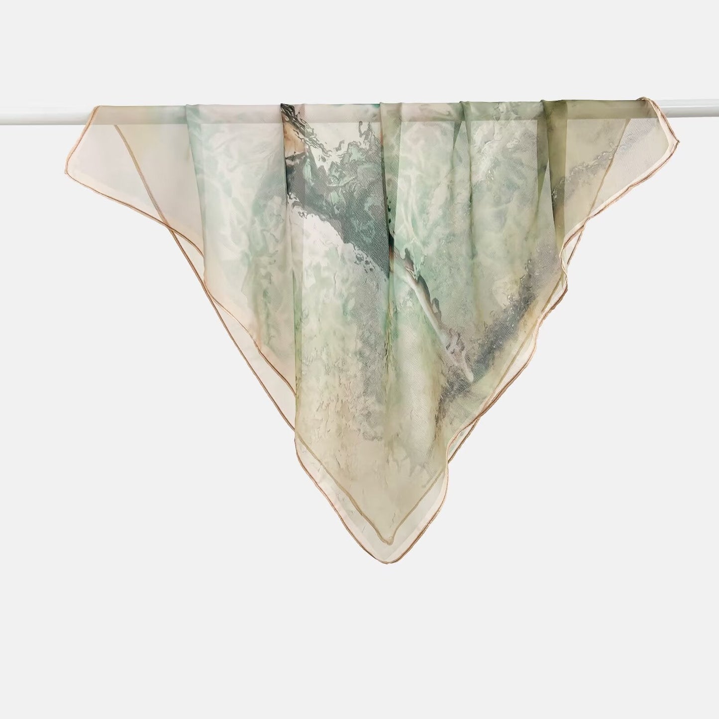 Versatile Printed Thin Square Scarf