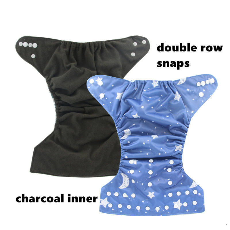 Floral Patterned Breathable Leak-proof Baby Diaper Covers Washable Baby Cloth Diapers