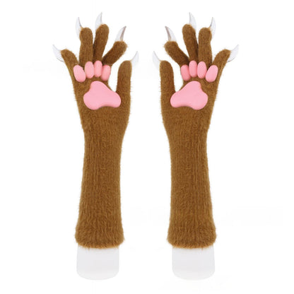 Halloween Silicone Meat Mat Long Gloves