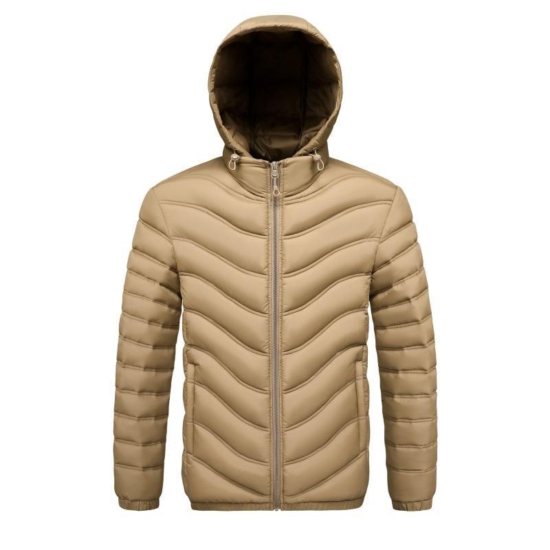 Mens Fleece-lined Cotton-padded Coat