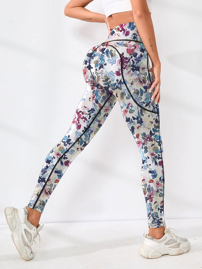 Popular Cross-Border Yoga Pants With Digital Printing, New Foreign Trade Fitness Pants, Hip-Lifting, High-Waisted, Tummy Control, Outdoor Sports Pants For Women