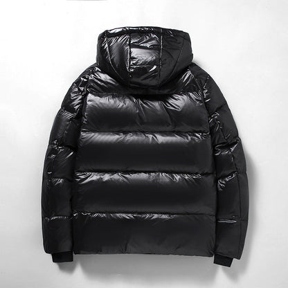 Black Gold Short Winter Coat For Men And Women