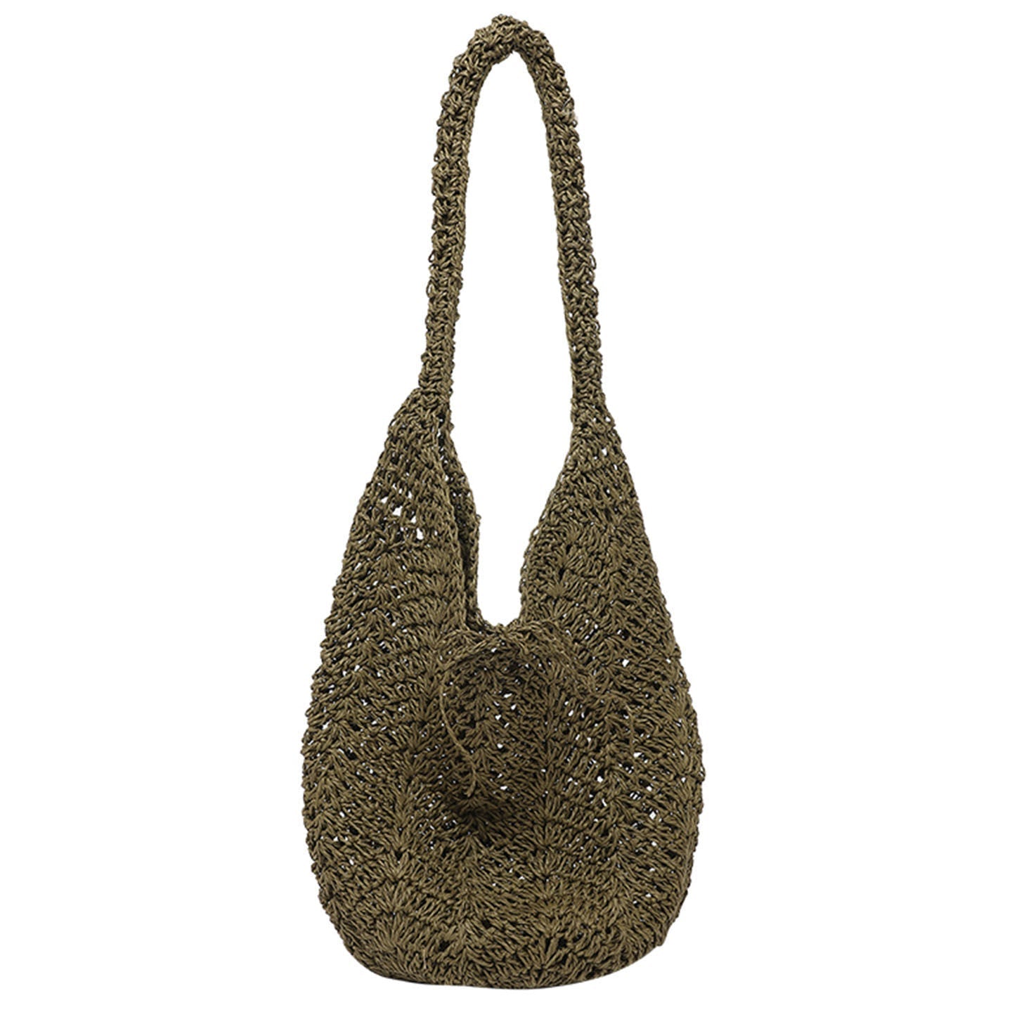 New Straw Bucket Bohemian French-style Crossbody Bag