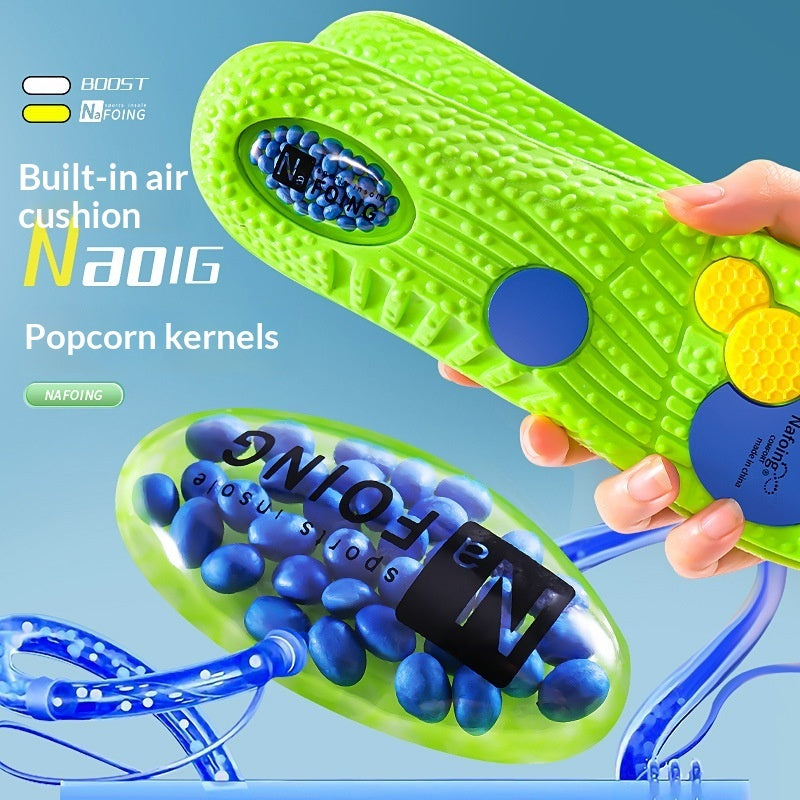PU Squishy-feel Men's Casual Shoes With Air Cushioning