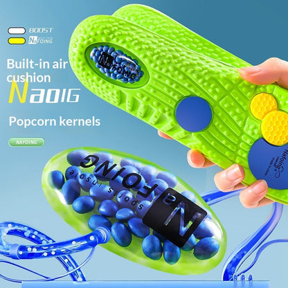 PU Squishy-feel Men's Casual Shoes With Air Cushioning