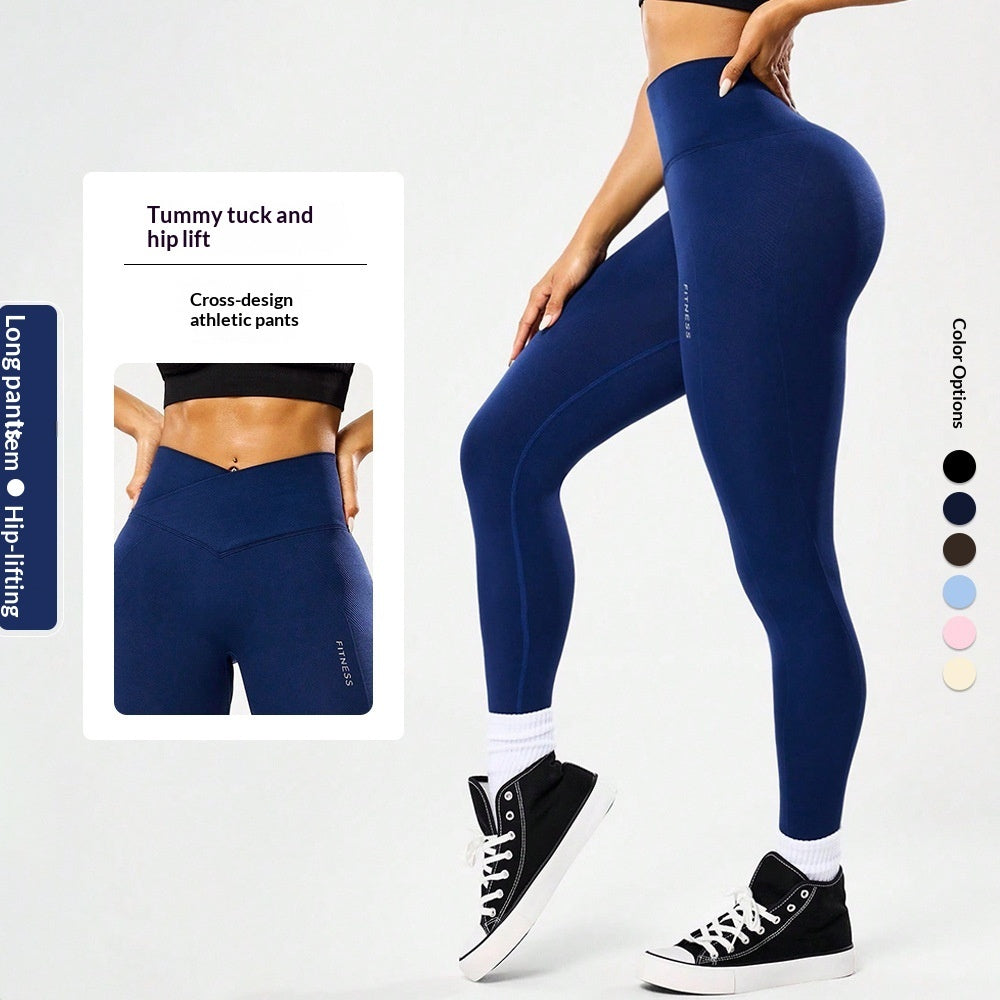 Womens Tight-Fitting Hip-Lifting Yoga Pants