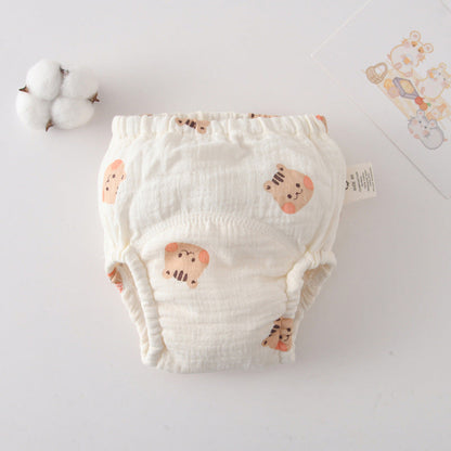 Gauze Cotton Baby's Ring Urine Training Pants Pure Diaper Pants