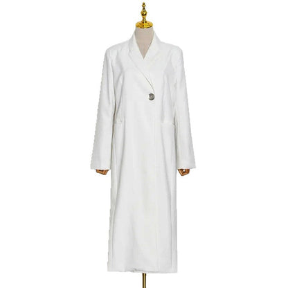 Commuter-style Designer-inspired Blazer-style Trench Coat For Women