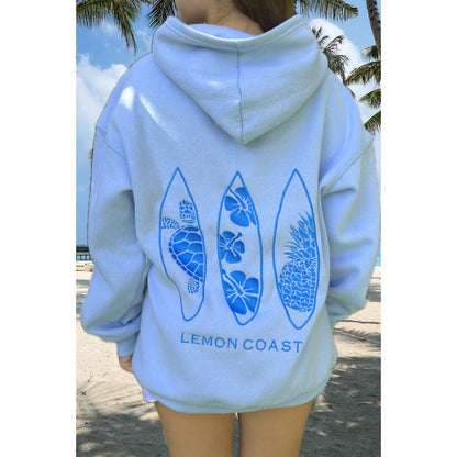 Womens Letter-Print Drop-Shoulder Sweatshirt