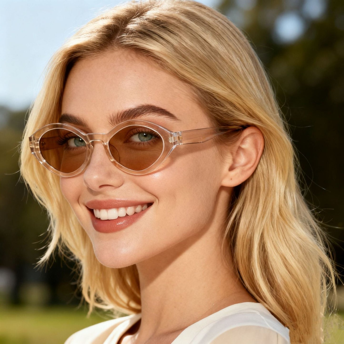 Diamond-shaped Small-frame Sunglasses