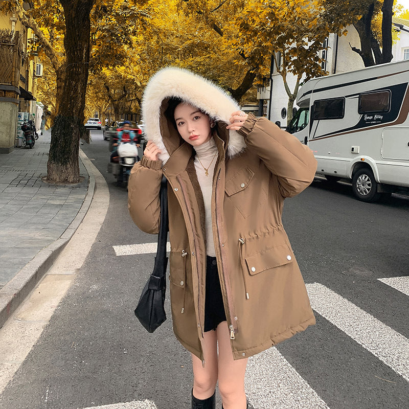 Womens Stylish Casual Loose-fitting Cotton-padded Coat
