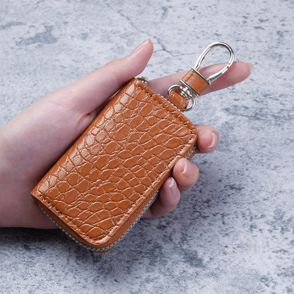 Unisex Zippered Car Key Case