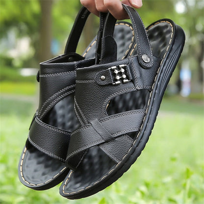 Beach Shoes Non-slip And Abrasion-resistant Fashionable Slip-on Sandals With A Soft Sole For Outdoor Wear