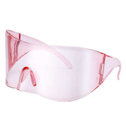 Outdoor Cycling Mercury Sunglasses For Women European And American One-Piece Large Frame Sunscreen Sunglasses For Men Sports Windproof Glasses Shades