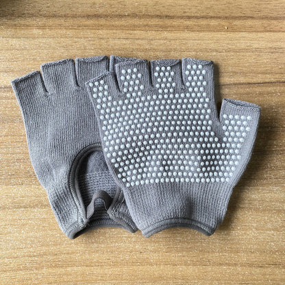 Non-slip Aerial Yoga Cotton Breathable Half-finger Gloves