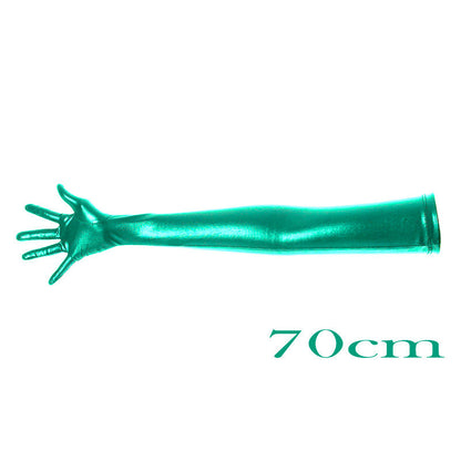 High-gloss Gold Foil Stamping And Elbow-length Costume Gloves