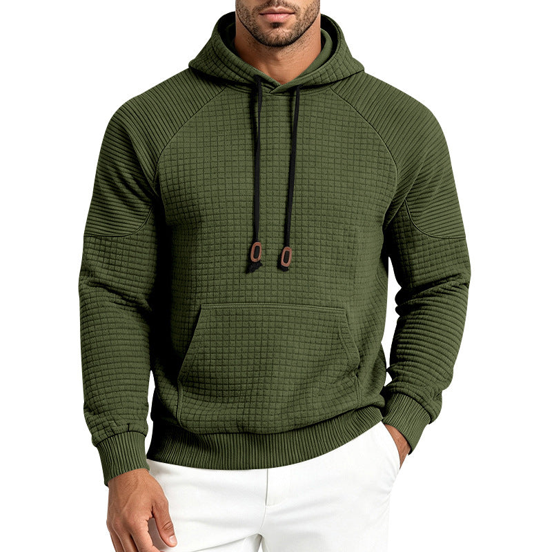 Mens Loose-Fit Versatile Hooded Sweatshirt For Sports Outdoors And Commuting