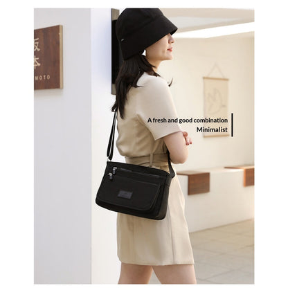 Foreign Trade Women's Bags 2026 New Trendy Shoulder Bag Waterproof Nylon Bag Multi-Layer Crossbody Bag Korean Style Versatile Backpack