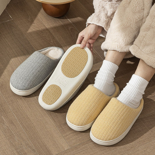 Elderly Non-slip Cotton Slippers Female Male