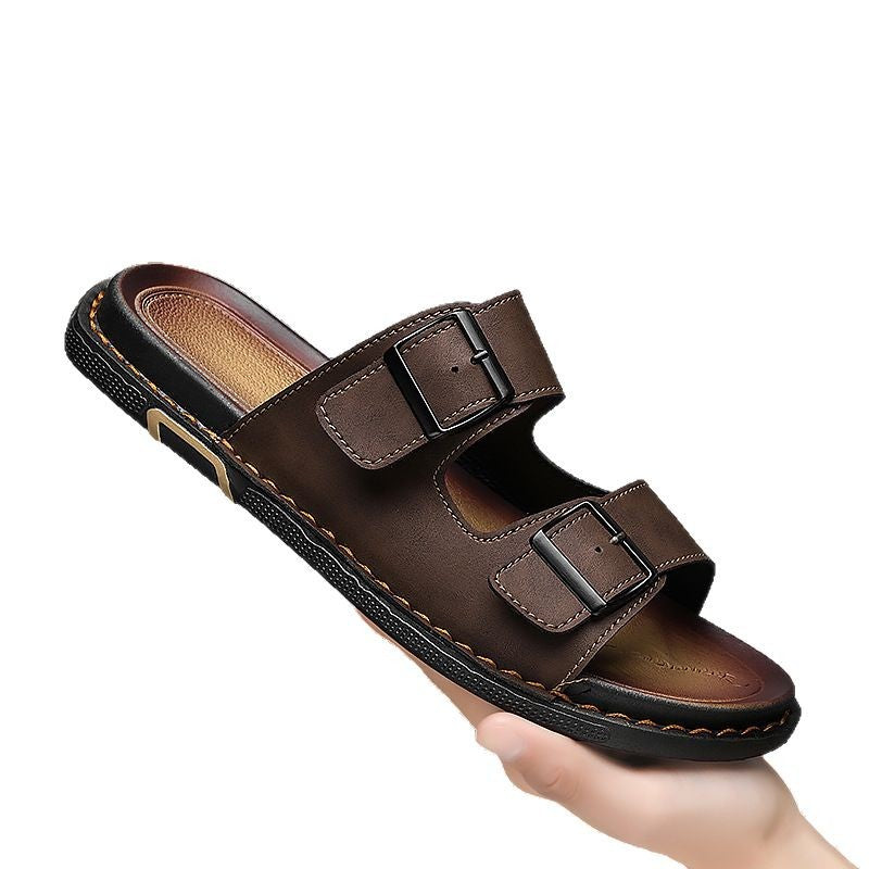 Mens Large-size Outdoor Breathable And Comfortable Soft-soled Sandals