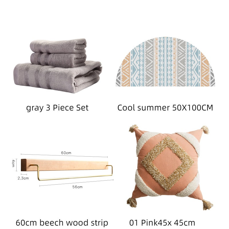Bamboo Antibacterial Hypoallergenic Towel Set