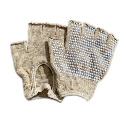 Non-slip Aerial Yoga Cotton Breathable Half-finger Gloves
