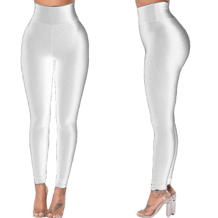 Summer High Waist High Elastic Leisure Sports Yoga Running Yiwu Leggings Women Wholesale Tight Thin Legs