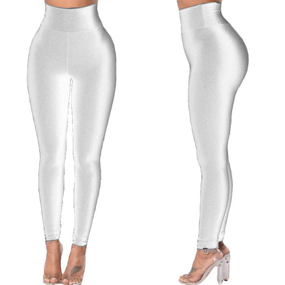 Summer High Waist High Elastic Leisure Sports Yoga Running Yiwu Leggings Women Wholesale Tight Thin Legs
