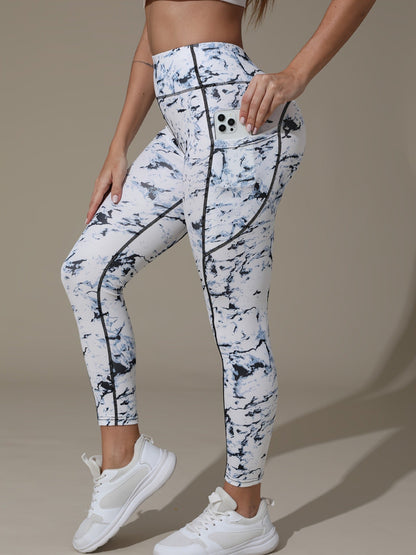 Popular Cross-Border Yoga Pants With Digital Printing, New Foreign Trade Fitness Pants, Hip-Lifting, High-Waisted, Tummy Control, Outdoor Sports Pants For Women