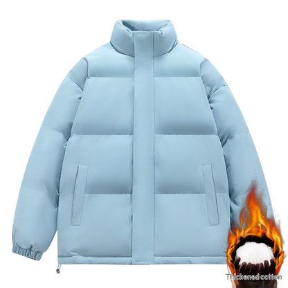 Men's Fashionable Stand-Neck Thickened Cotton-Padded Jacket