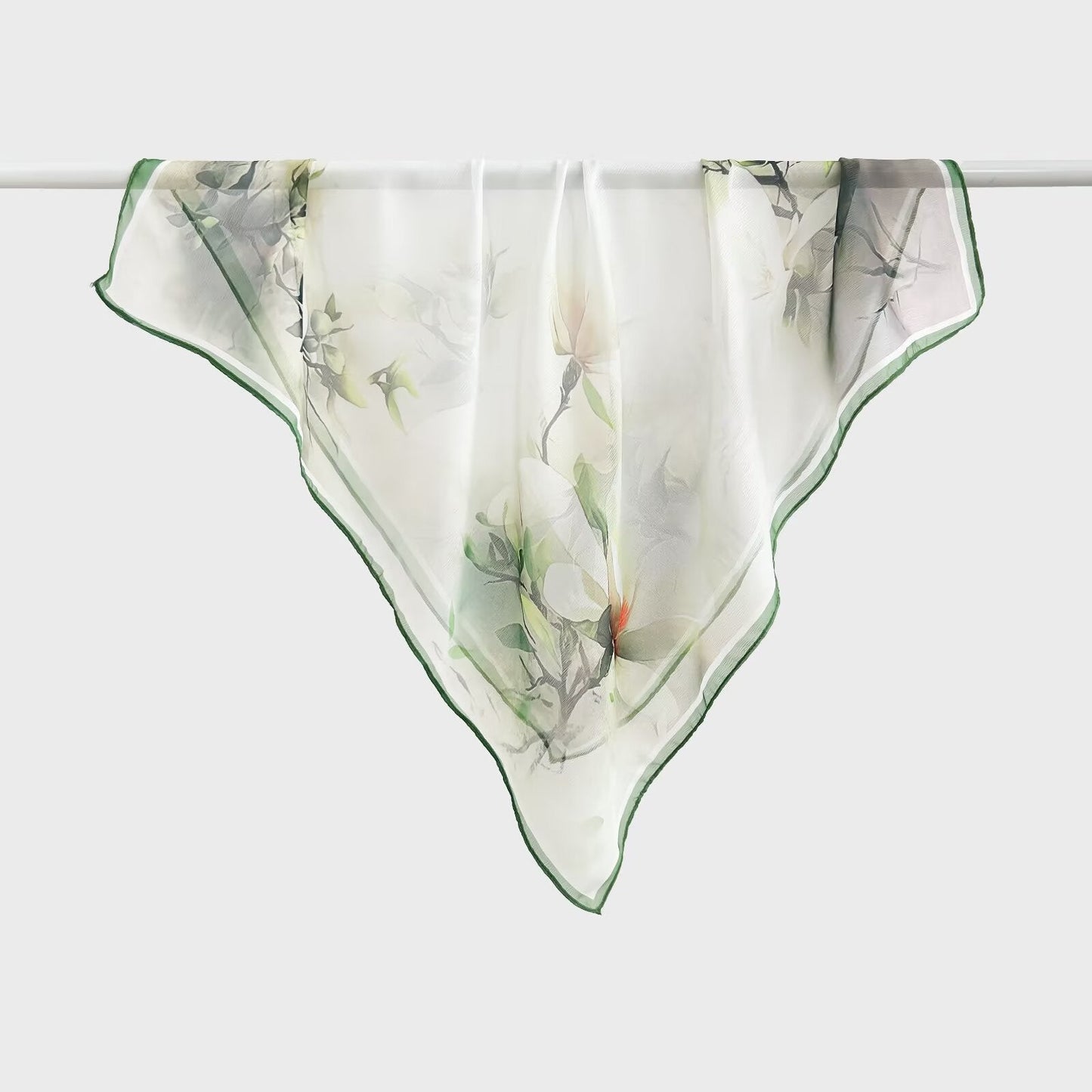 Versatile Printed Thin Square Scarf
