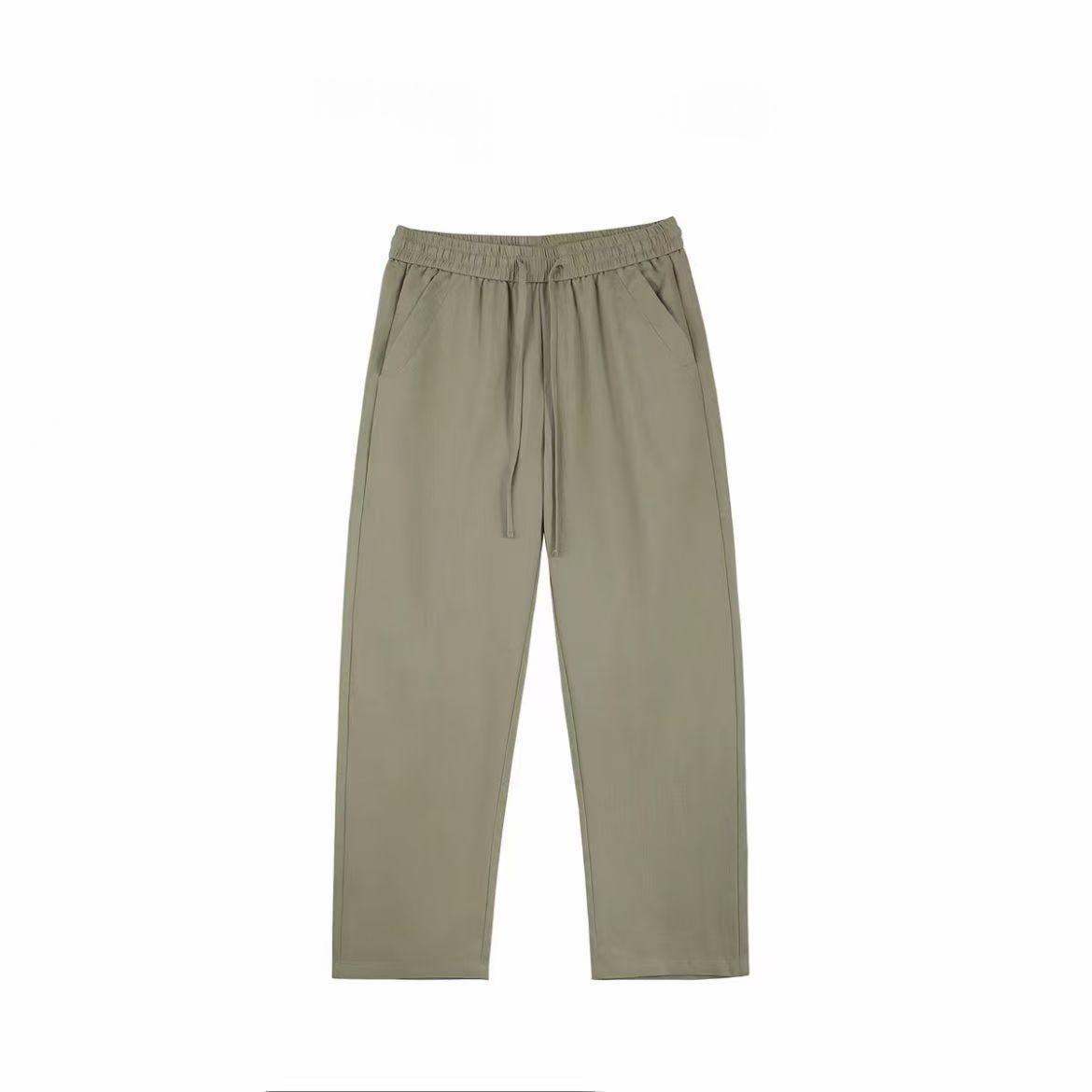 Mens Casual Straight-leg Loose-fitting Trousers