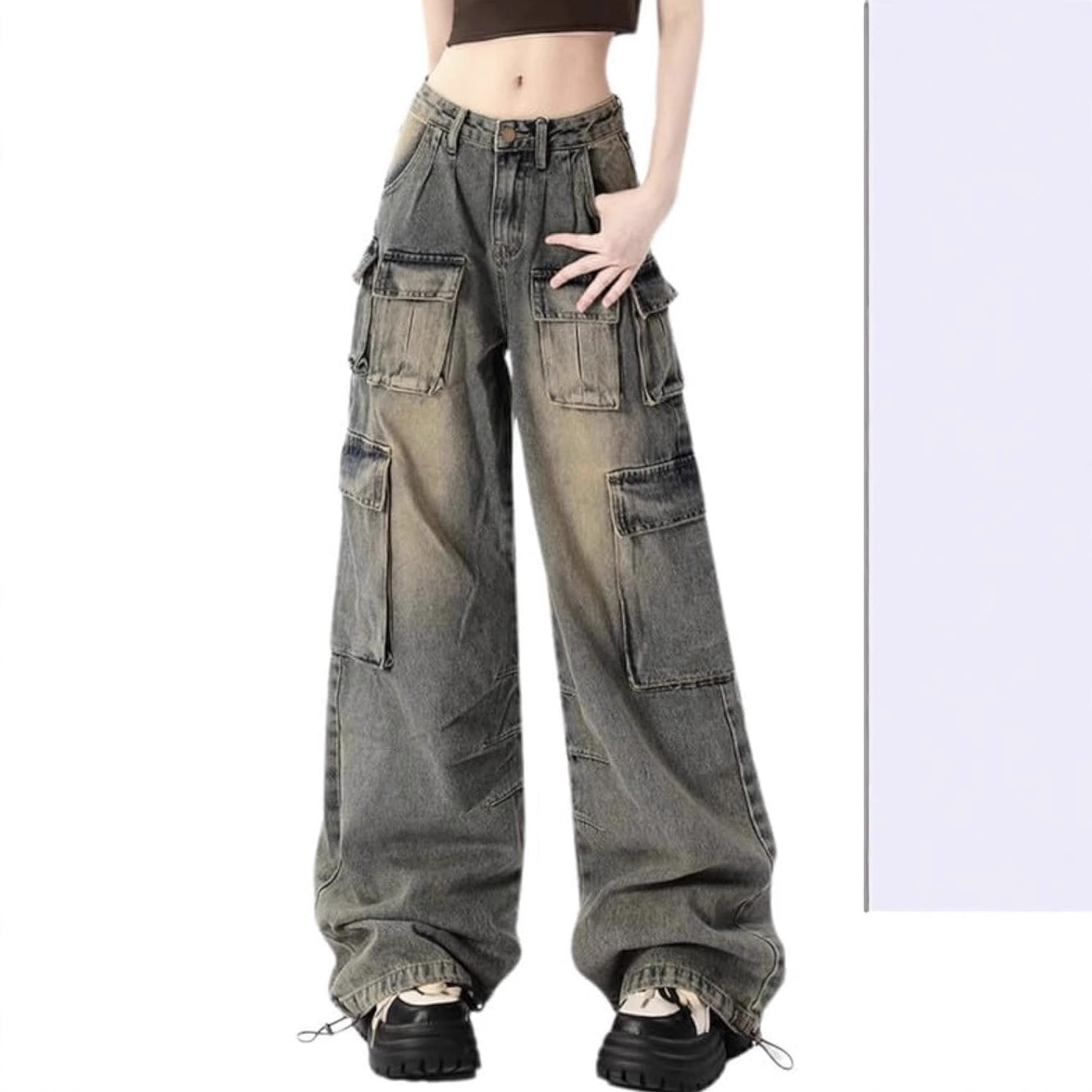 Womens Casual Denim Jeans In American Workwear Style